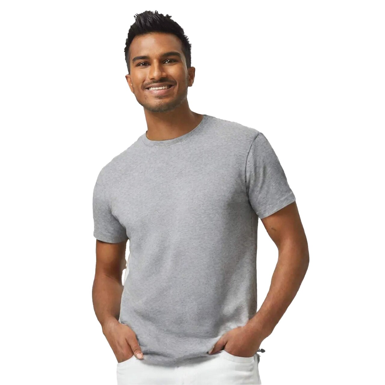 Men’s Heavy Cotton Crewneck T-Shirt for Durable, Everyday & Casual Wear